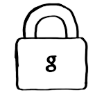 Drawing of a padlock